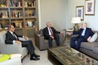 Former President Michel Sleiman Meets MPs Antoine Saad,Henri Helo